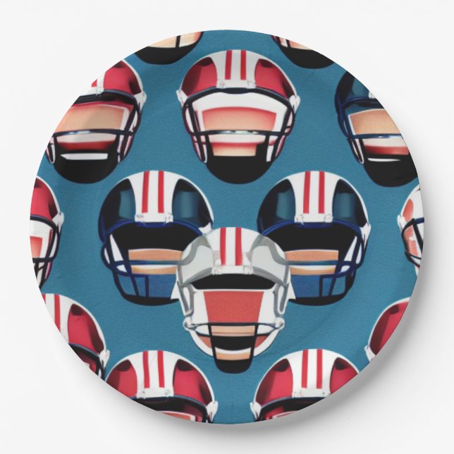 Prato De Papel Futebol americano (Frente)