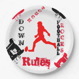 Prato De Papel Futebol Americano