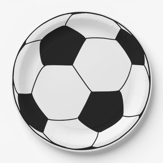 Prato De Papel Futebol de futebol (Frente)
