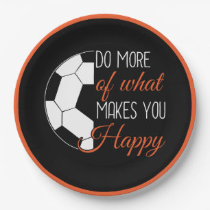 Prato De Papel Futebol - Faça o que te faz feliz