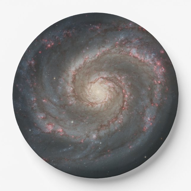 Prato De Papel Galáxia de redemoinho (Espaço) (Universo) (Messier (Frente)