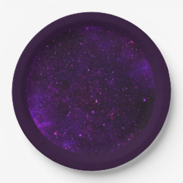 Prato De Papel Galáxias e Estrelas