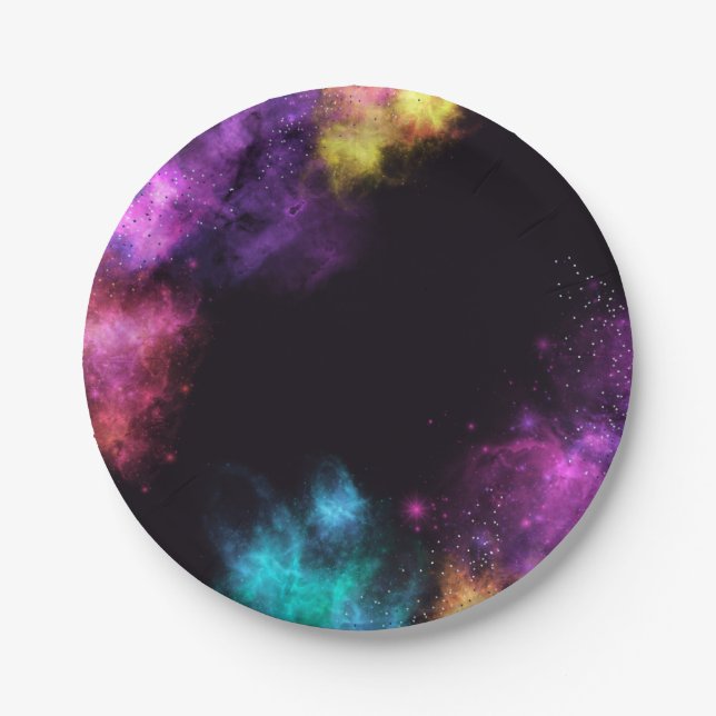 Prato De Papel Galaxy Jump Party Plates (Frente)