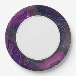 Prato De Papel Galaxy Strata Purple