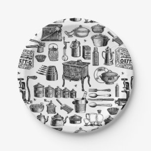 Prato De Papel galeria de cozinha antiga vitoriana