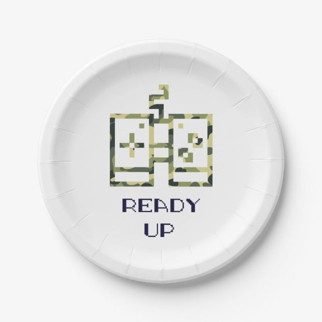 Prato De Papel Gamer preparado para o Controlador de Jogo de Víde (Frente)