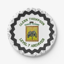 Prato De Papel Gamers Clássicos: Festa de aniversário de Caixas d