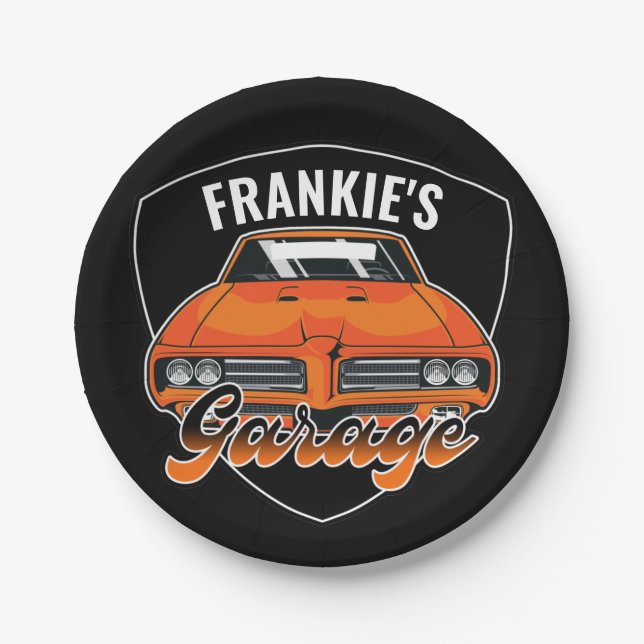 Prato De Papel Garagem Personalizada De 1969 Ram Air 400 (Frente)