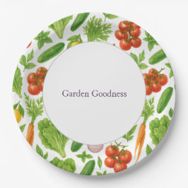 Prato De Papel Garden Goodness Paper Plates — Summer Fresh 
