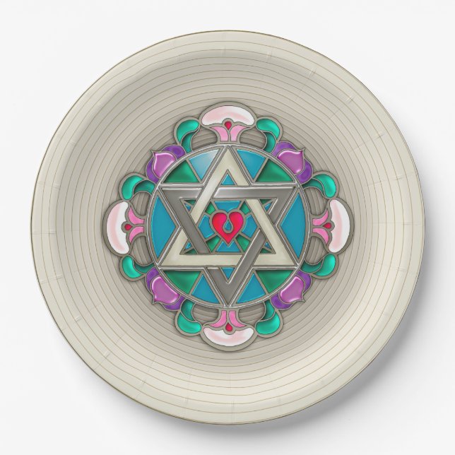 Prato De Papel Garden Star (Frente)