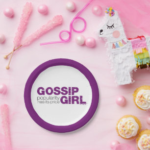 Prato De Papel Garota Gossip - A Popularidade Tem Seu Preço