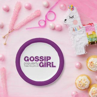 Prato De Papel Garota Gossip - A Popularidade Tem Seu Preço
