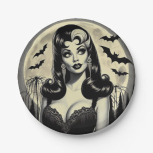 Prato De Papel Garota Gótico