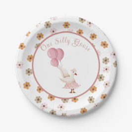 Prato De Papel Garota Primeiro Aniversário Um Bobo Ganha Papéis
