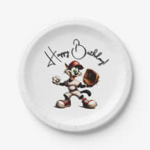 Gatinho De Beisebol Enrola Para Cima