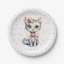 Gatinho Desenho Da Mão De Água Com Dois Arcos Rosa