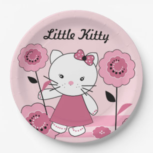 Prato De Papel Gatinho pequeno