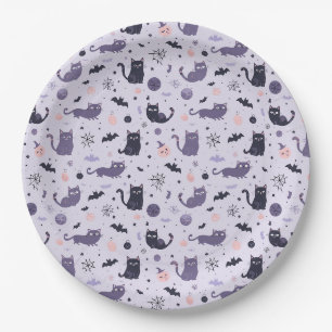 Prato De Papel Gato-de-bruxa-bruxa