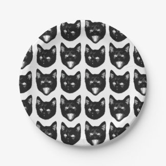 Prato De Papel Gato Preto