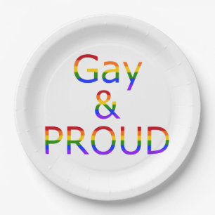 Prato De Papel Gay de queda e orgulho
