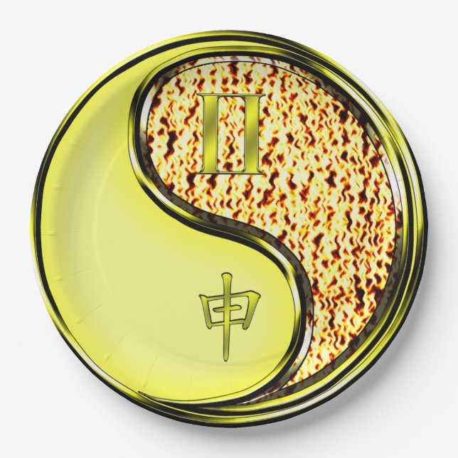 Prato De Papel Gemini & Fire Monkey (Frente)