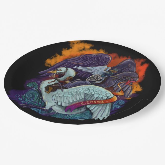 Prato De Papel Gemini~zodiac (Inclinado)