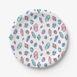 Prato De Papel Gemstones Gemstones Gems Cristal de Trendy Trendy
