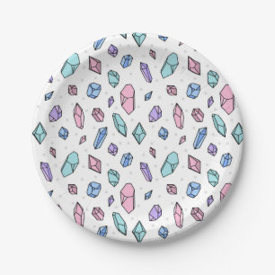 Prato De Papel Gemstones Gemstones Gems Cristal de Trendy Trendy