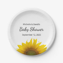 Gênero girassol moderno Chá de fraldas neutro