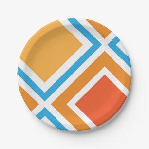 Prato De Papel geometria de abstrato diamante