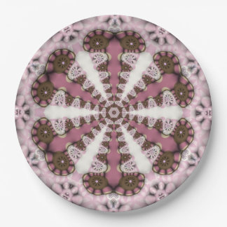 Prato De Papel Geometria País Terra Rosa Mandala