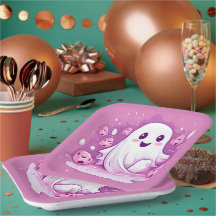 Ghost Ghost Cute Rosa de Halloween