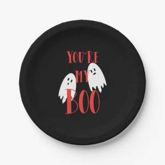Prato De Papel Ghost Halloween Boo