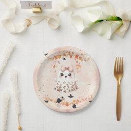 Prato De Papel Ghost Pumpkin Bat Halloween