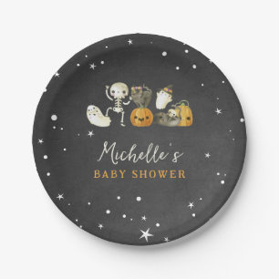 Prato De Papel Ghosts Fantasmas bonitos Gatos Chá de fraldas de o