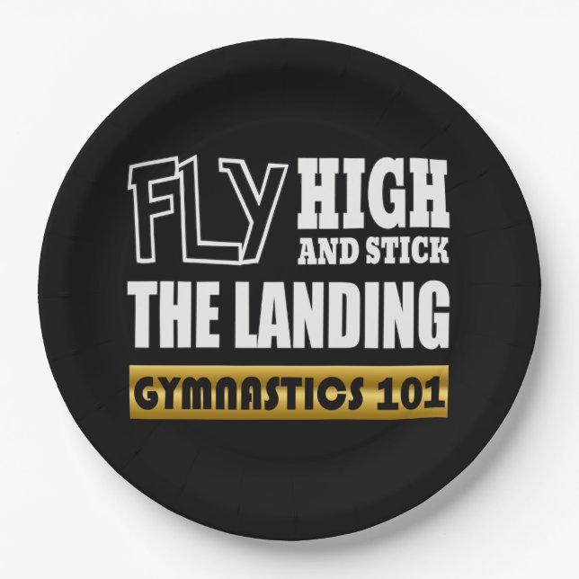 Prato De Papel ginástica 101 Voo Alto - Bar Gymnast (Frente)