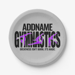 Prato De Papel Ginástica de ginástica Acrobática Equipe Colaborad