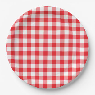 Prato De Papel Ginga Country Vermelho Vibrante