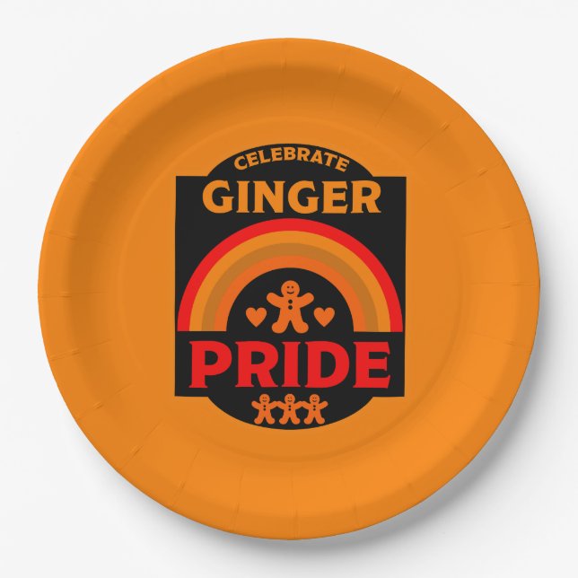 Prato De Papel Ginger Haired Pride (Frente)