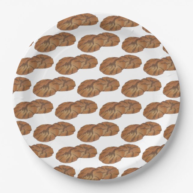 Prato De Papel Ginger Snaps Gingersnap Biscuit Ginger Nut Cookies (Frente)