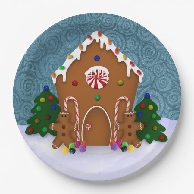 Prato De Papel Gingercake House (Frente)