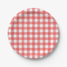 Gingham de melancia simples