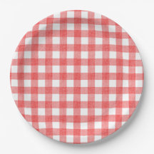 Gingham de melancia simples