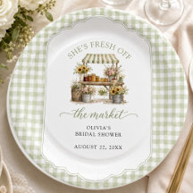 Gingham Personalizado Ela Está Fresca No Mercado