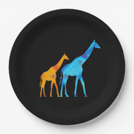 Prato De Papel Giraffe Paper Plate