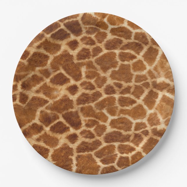 Prato De Papel Giraffe Skin (Frente)