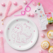 girl dinosaur birthday party cute
