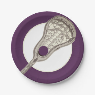 Prato De Papel Girls Lacrosse Team Purple