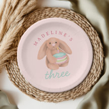 Girly Cute Pink Bunny Cake Girls Birthday