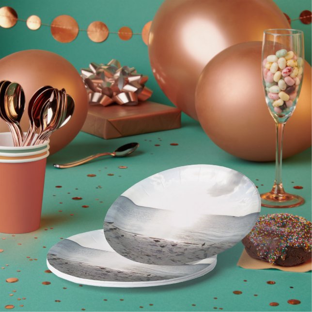 Prato De Papel Glória Do Sol Na Praia (Múltiplo)